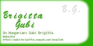 brigitta gubi business card